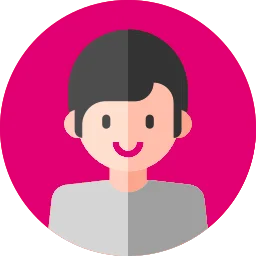 A vector image representation of a Telsim eSIM Australia user in a round icon with a pink background.